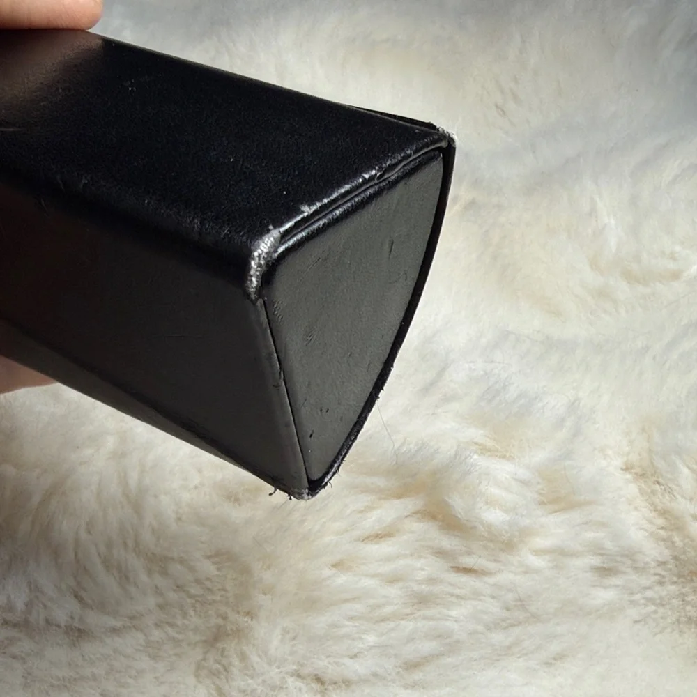 Fendi‎ Black Eyeglasses Case Logo Monogram Interior